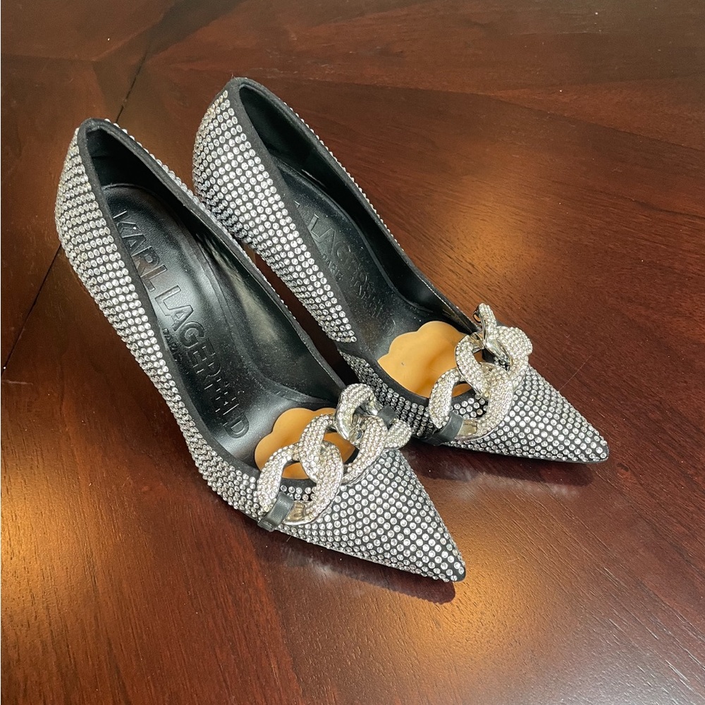 Beautiful crystal heels